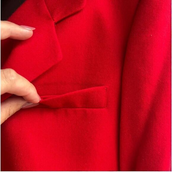 VTG | Talbots | Red Blazer and Skirt Suit 2 Piece - Picture 4 of 16